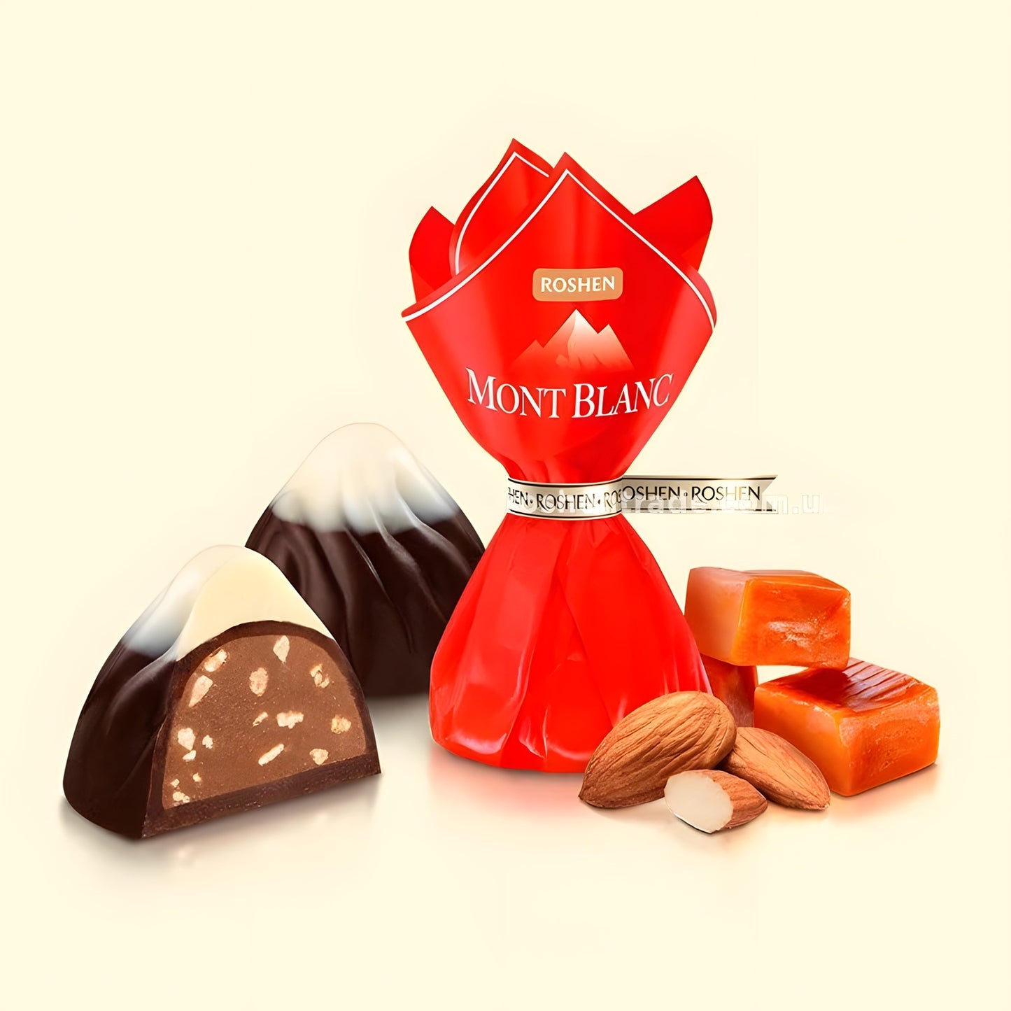 Cukierki Roshen "Mont Blanc" z karmel migdalami luz