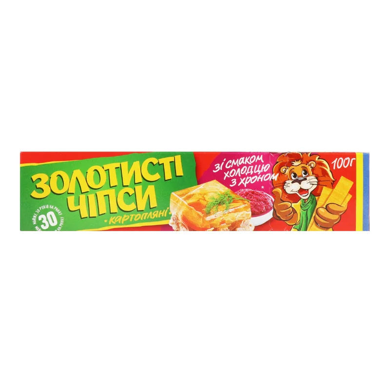 Chipsy złociste smak galaretki z chrzanem,100g - Chipsy