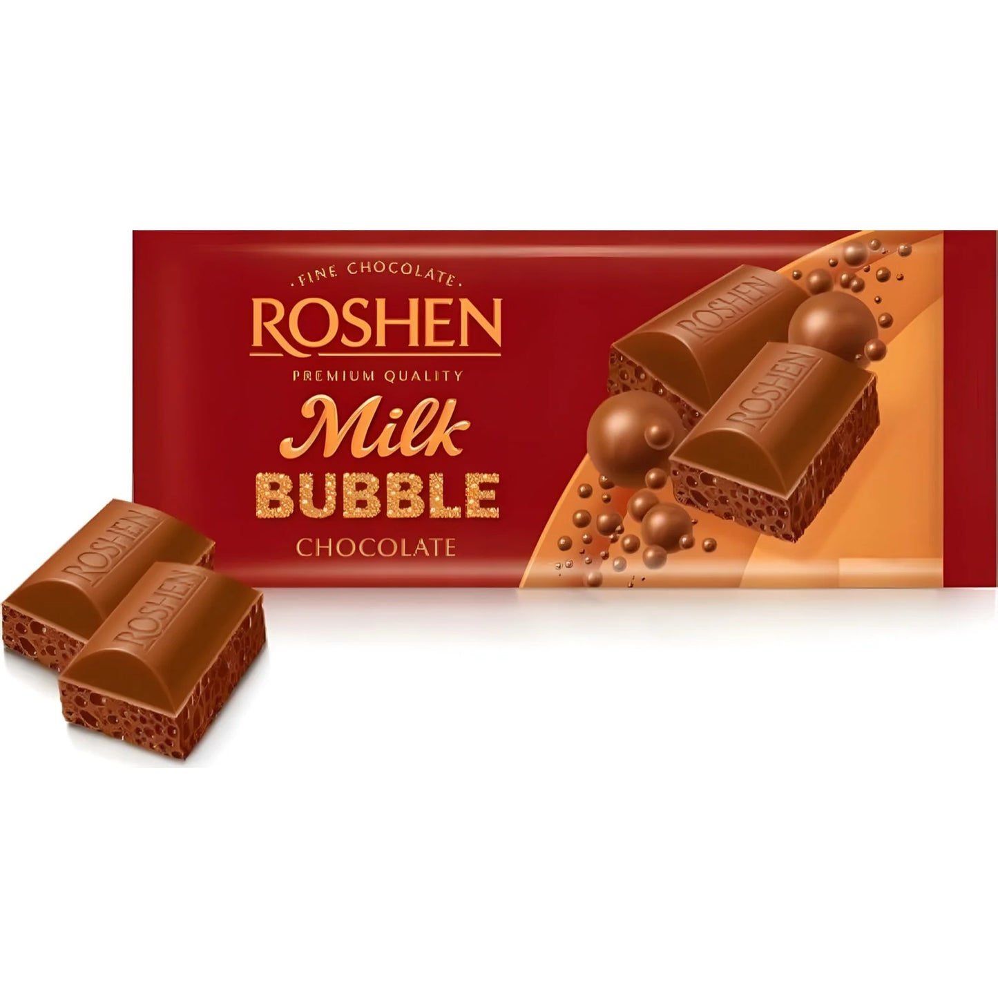 Молочний шоколад Roshen з бульбашками 80 г