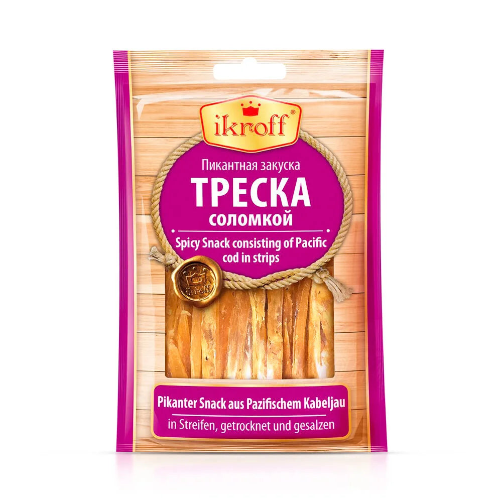 Dorsz Filet snak suszony Ikroff 36g - Ryby / Owoce morza Suszone