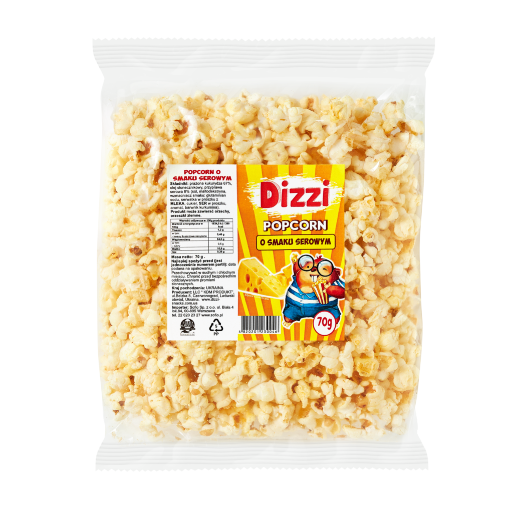 Popcorn Dizzi smak ser 70g