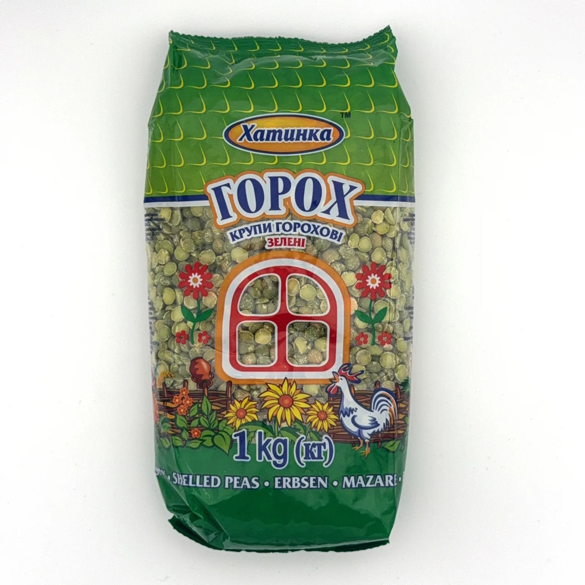 Hatynka groch łuskany zielony w opakowaniu 1 kg