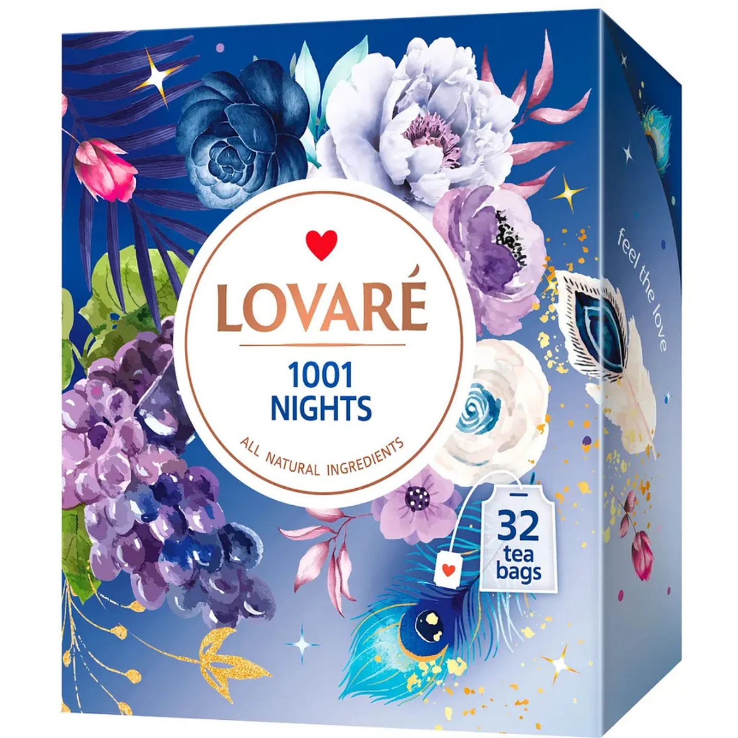 LOVARE Суміш чаїв з добавками "1001 Nights" (32 пакетики по 2 г)