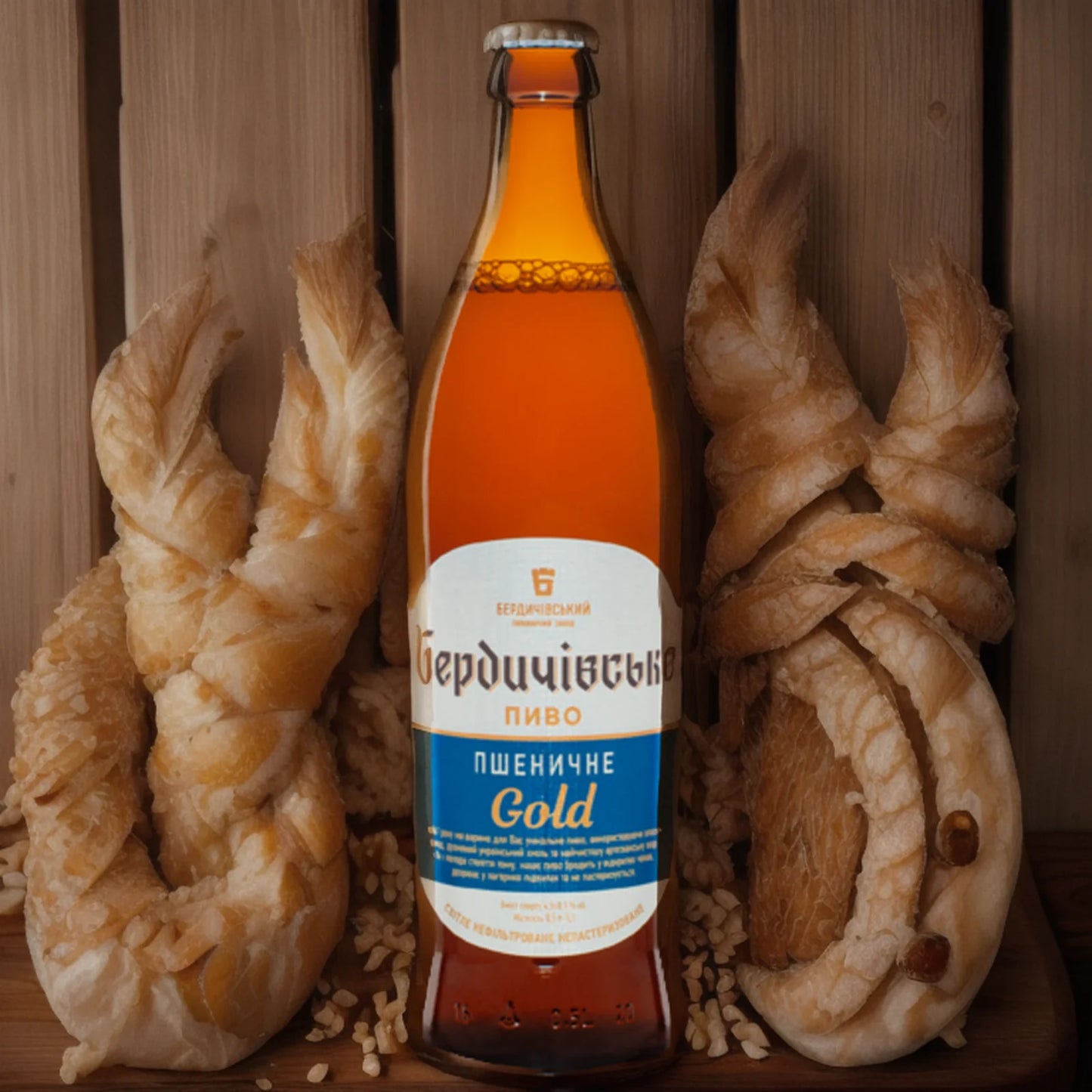 Пиво солодове Berdyczowskie Пшеничне GOLD 12% 0,5 л
