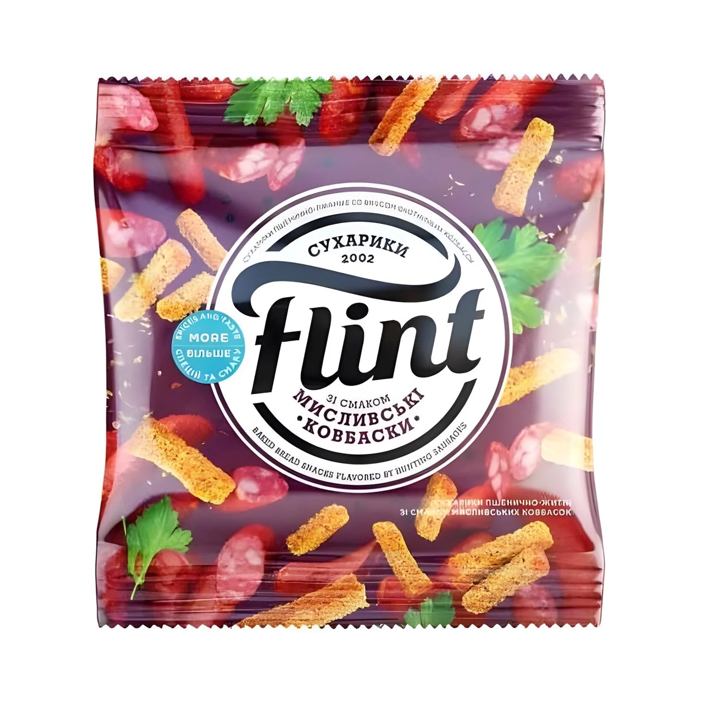 Сухарики Flint зі смаком ковбасок 70 г