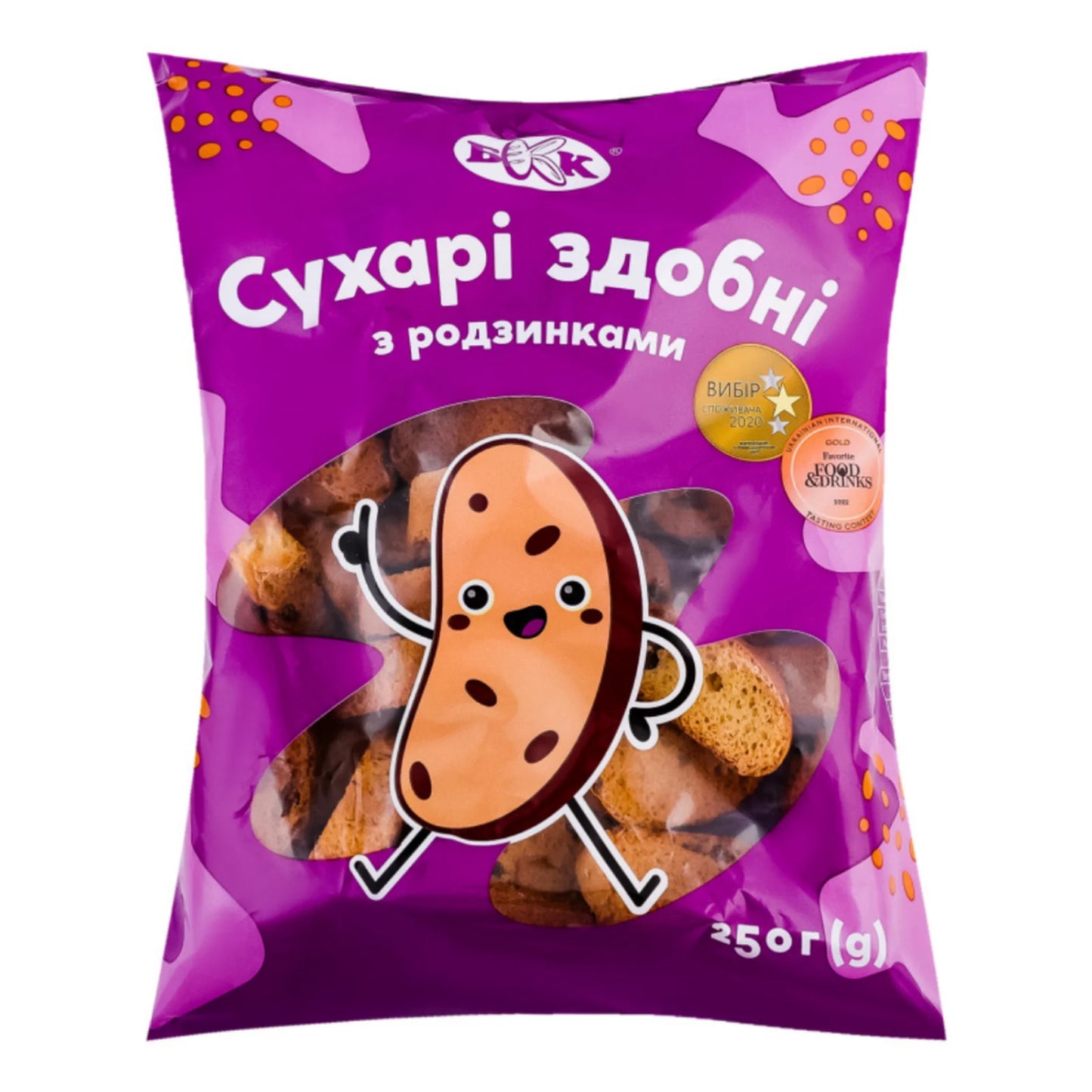 Sucharki z rodzynkami 250g