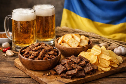 Grzanki, sucharki i chipsy do piwa z Ukrainy