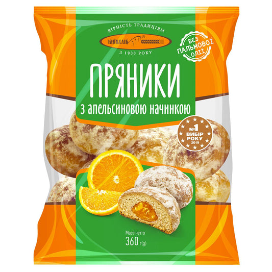 Pierniki "Z nadzieniem pomarańczowym" 360g