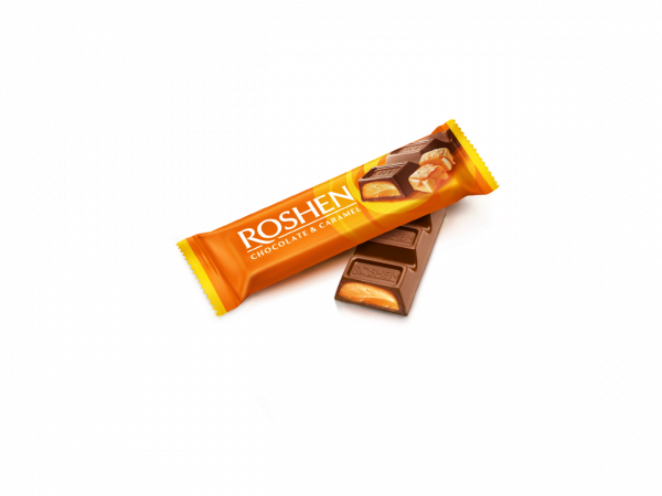 Батончик Roshen шоколадний з карамеллю 30 г