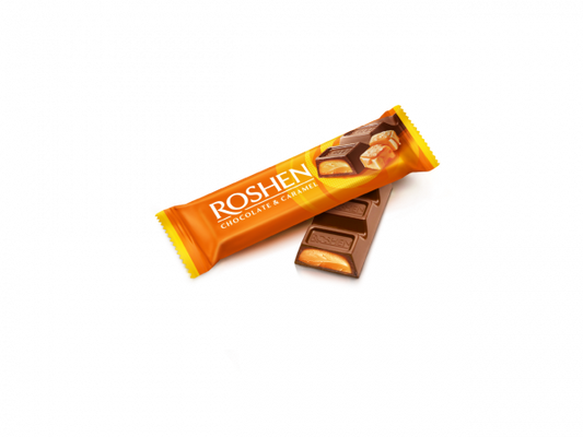 Батончик Roshen шоколадний з карамеллю 30 г