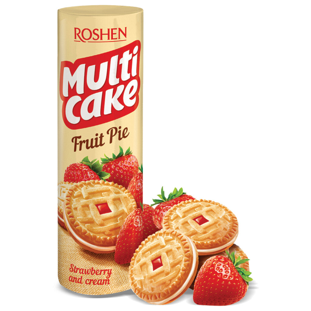 Печиво Roshen Multicake Полуниця 195 г