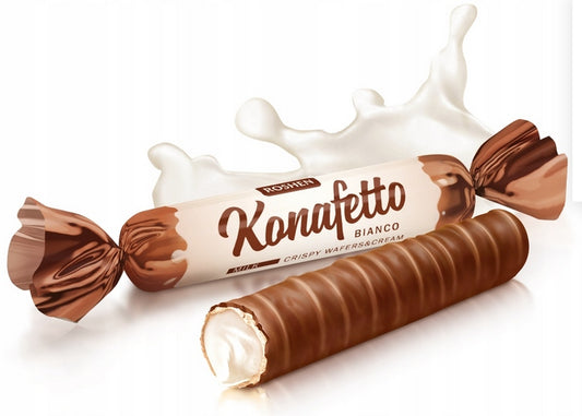 Konafetto Roshen Rurki Bianko luz