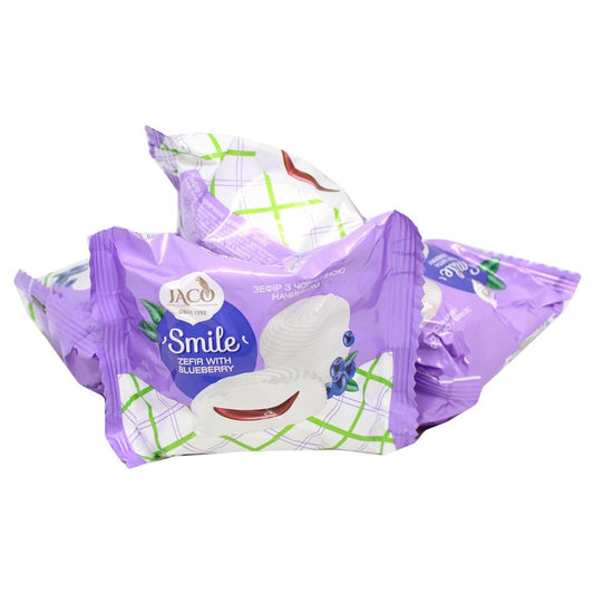 Зефір “SMILE” з чорничною начинкою 50 г