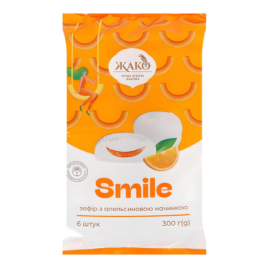 Zefir z nadz pomarańczowym 300g smile