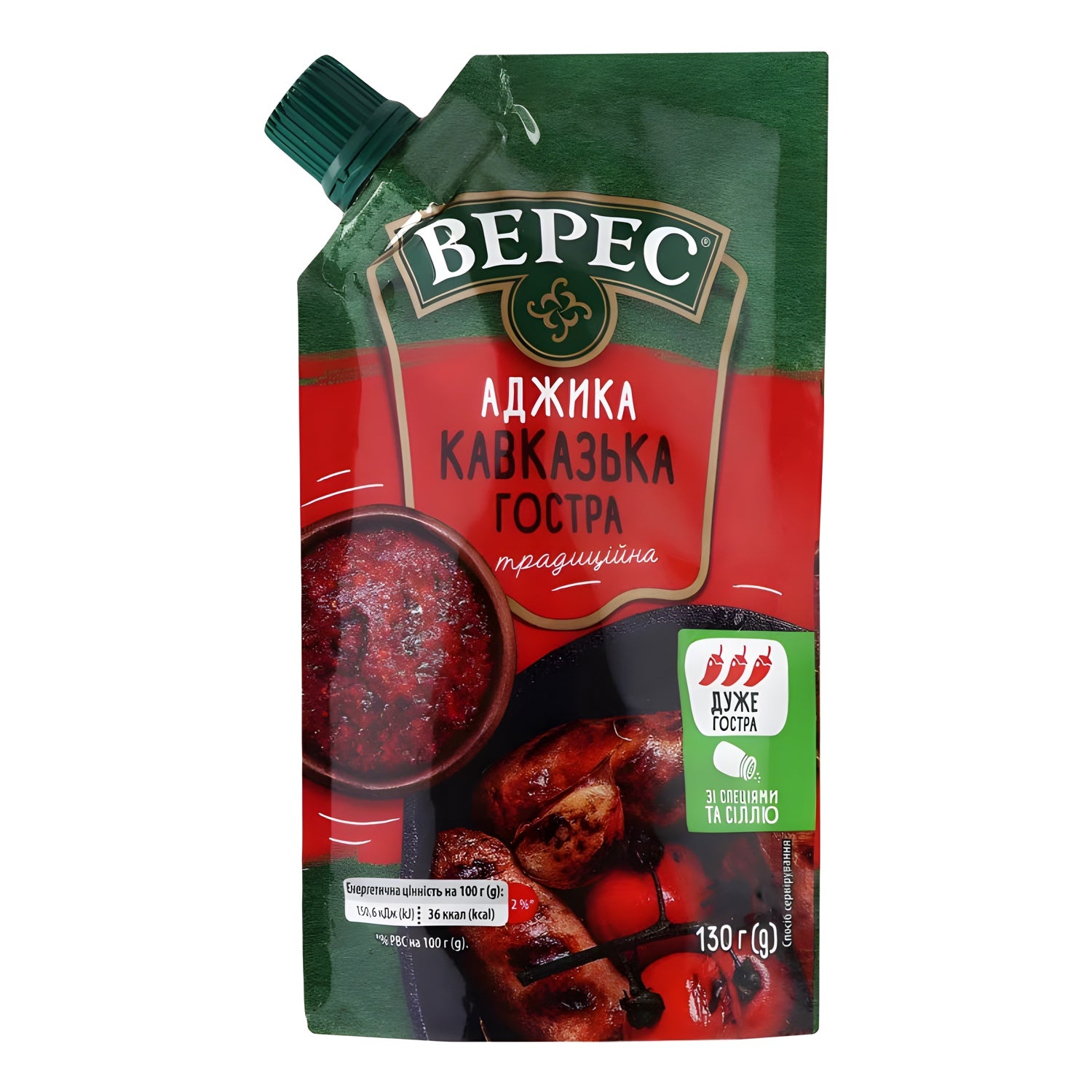 SOS TYPU ADŻYKA PO KAUKASKU OSTRA 130g