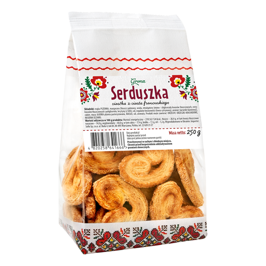 Ciastka Grona Serduszka 250g bag