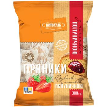 Kijów Chleb Pierniki "Z nadzieniem truskawkowym" 300g