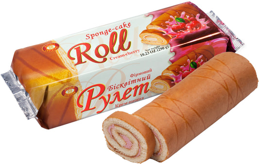 Rolada biszkopt FIRMOWE o smaku kremu wisniowego 290g