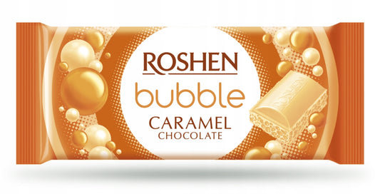 Карамельний шоколад Roshen з бульбашками, 80 г