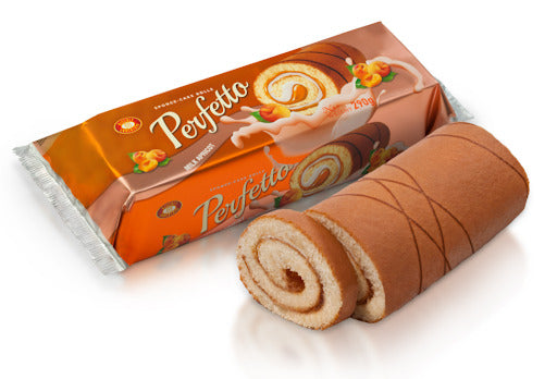 Rolada biszkopt PERFETTO z nadz mleczno-morelowym 290g