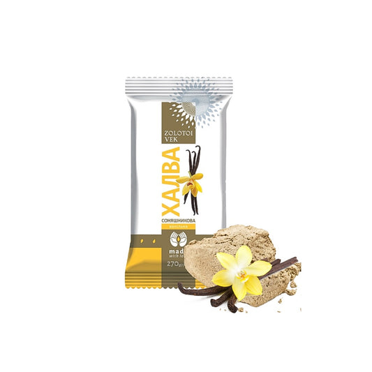 Chałwa Słonecznikowa Złoty Wiek Waniliowa, 270g