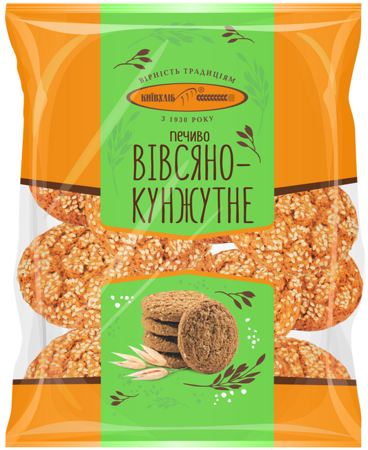 Печиво вівсяне з кунжутом 360 г