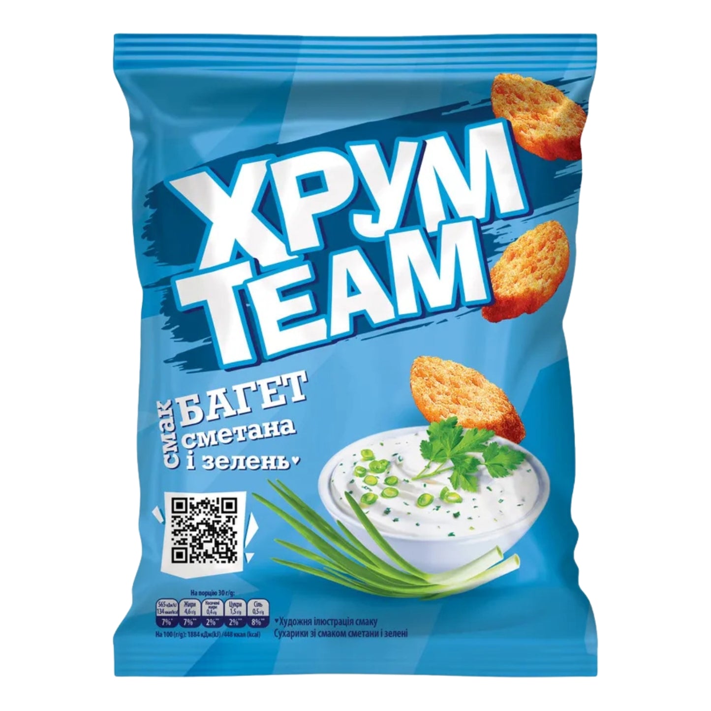 Sucharki o smaku śmietany i ziół „Bagietka” TM "ChrumTeam" 55 g