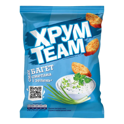 Sucharki o smaku śmietany i ziół „Bagietka” TM "ChrumTeam" 55 g
