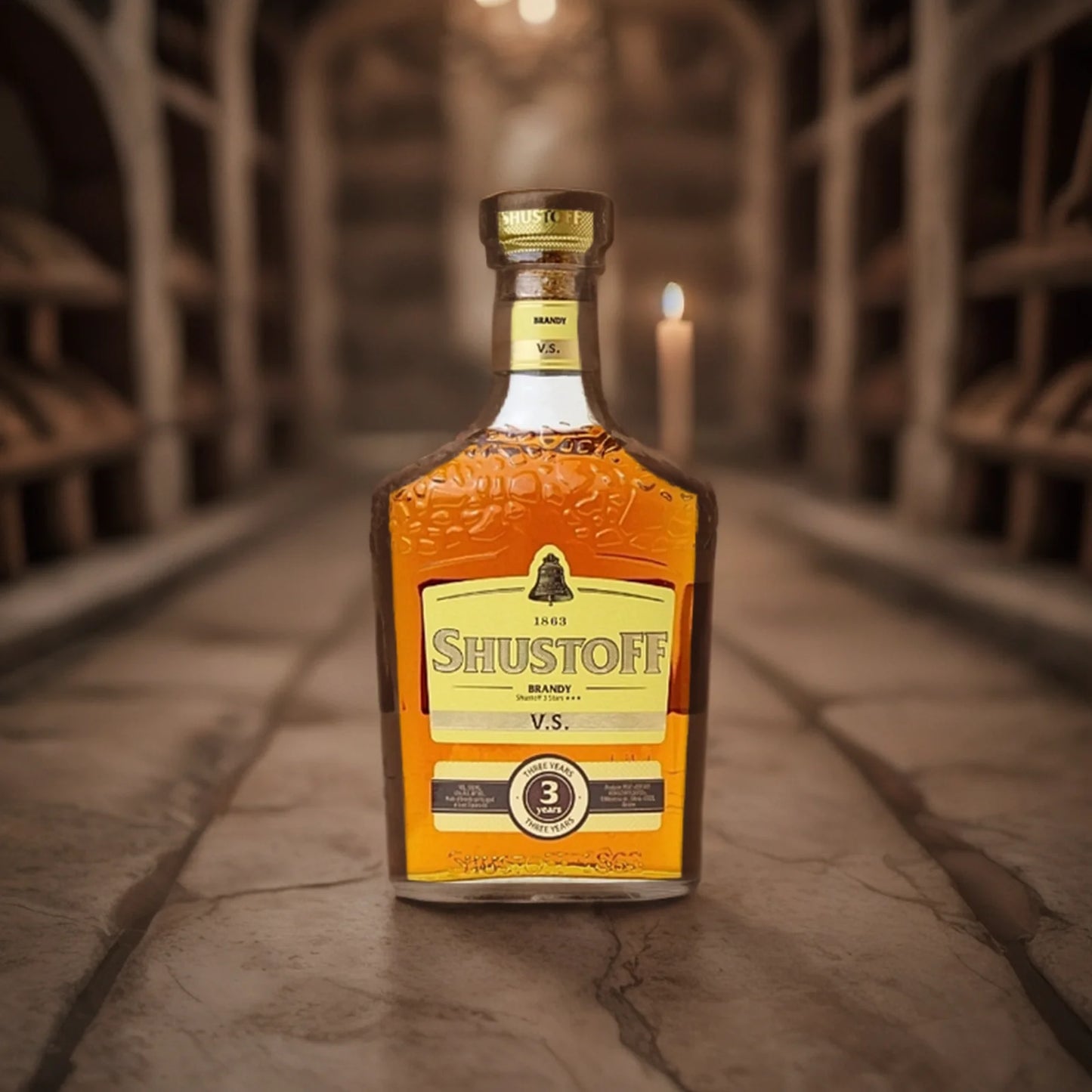 Brandy "Shustoff" 3* 500ml