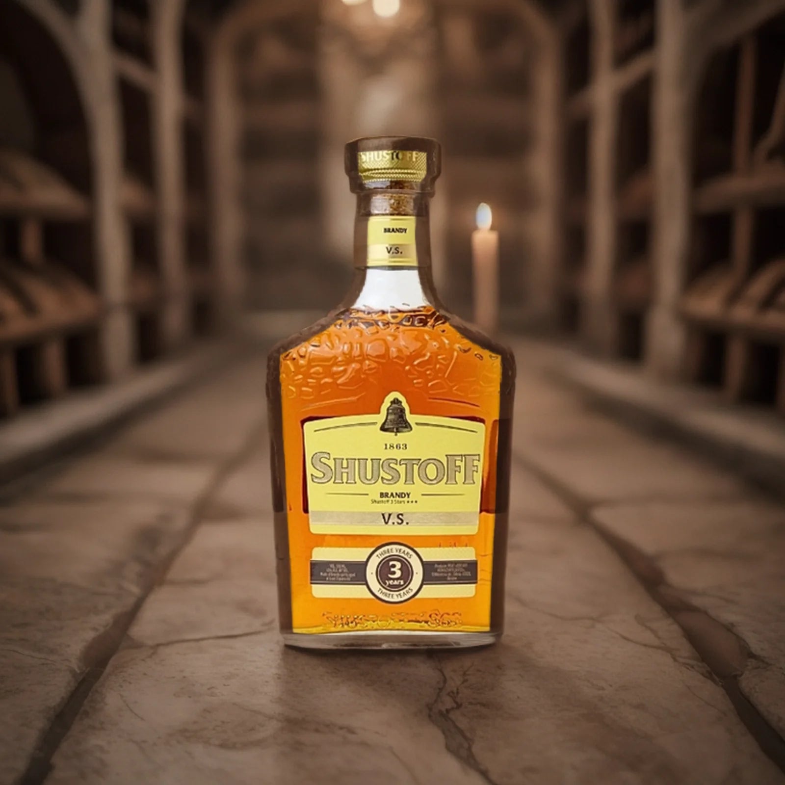 Brandy "Shustoff" 3* 500ml