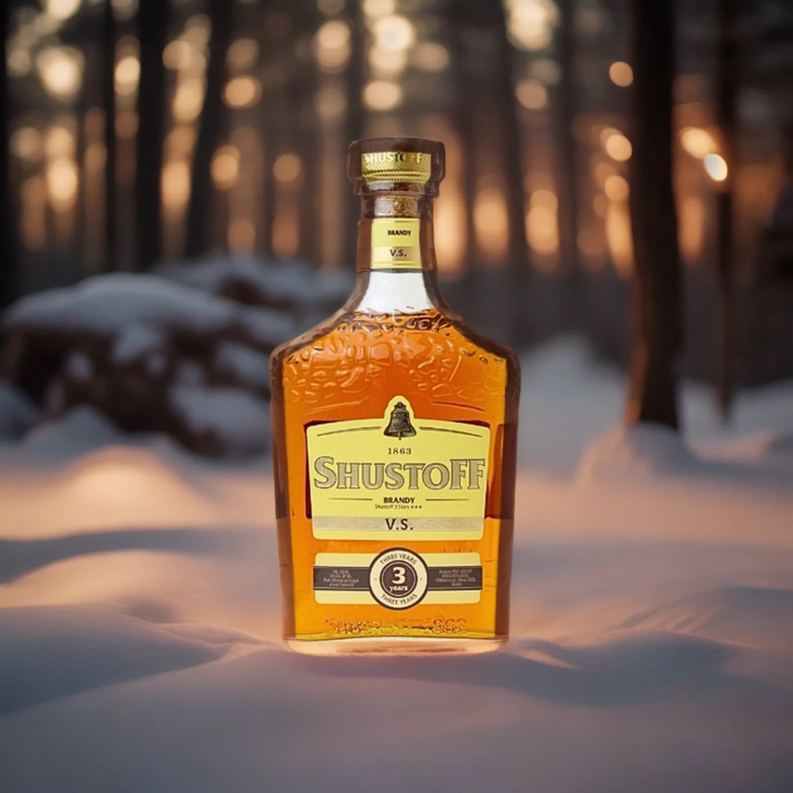Brandy "Shustoff" 3* 500ml