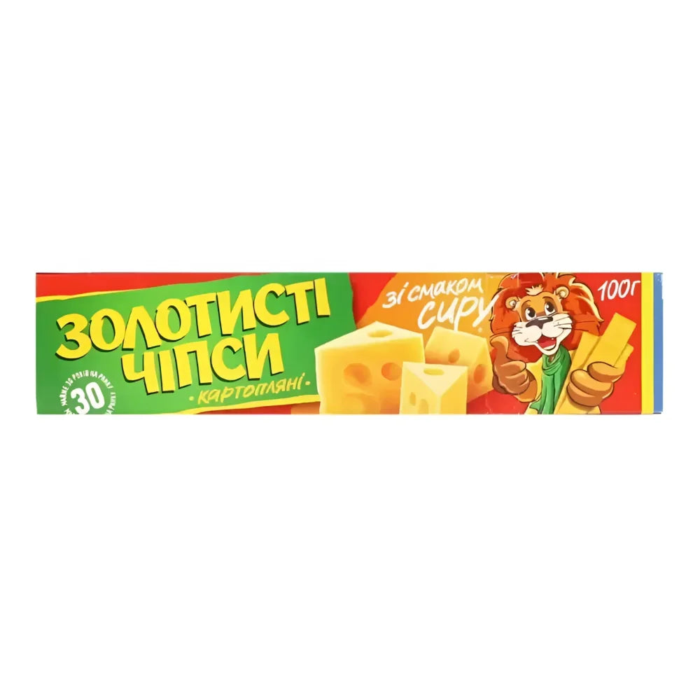 Chipsy złociste smak ser,100g - Chipsy