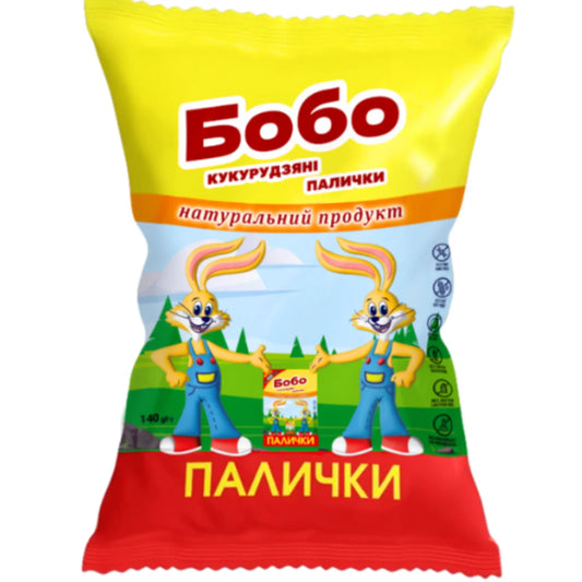 Солодкі кукурудзяні хрусткі в упаковці flow pack 140 г