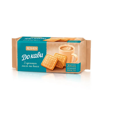 Ciastka “Roshen” “Do kawy” o smaku masła i wanilii 185g
