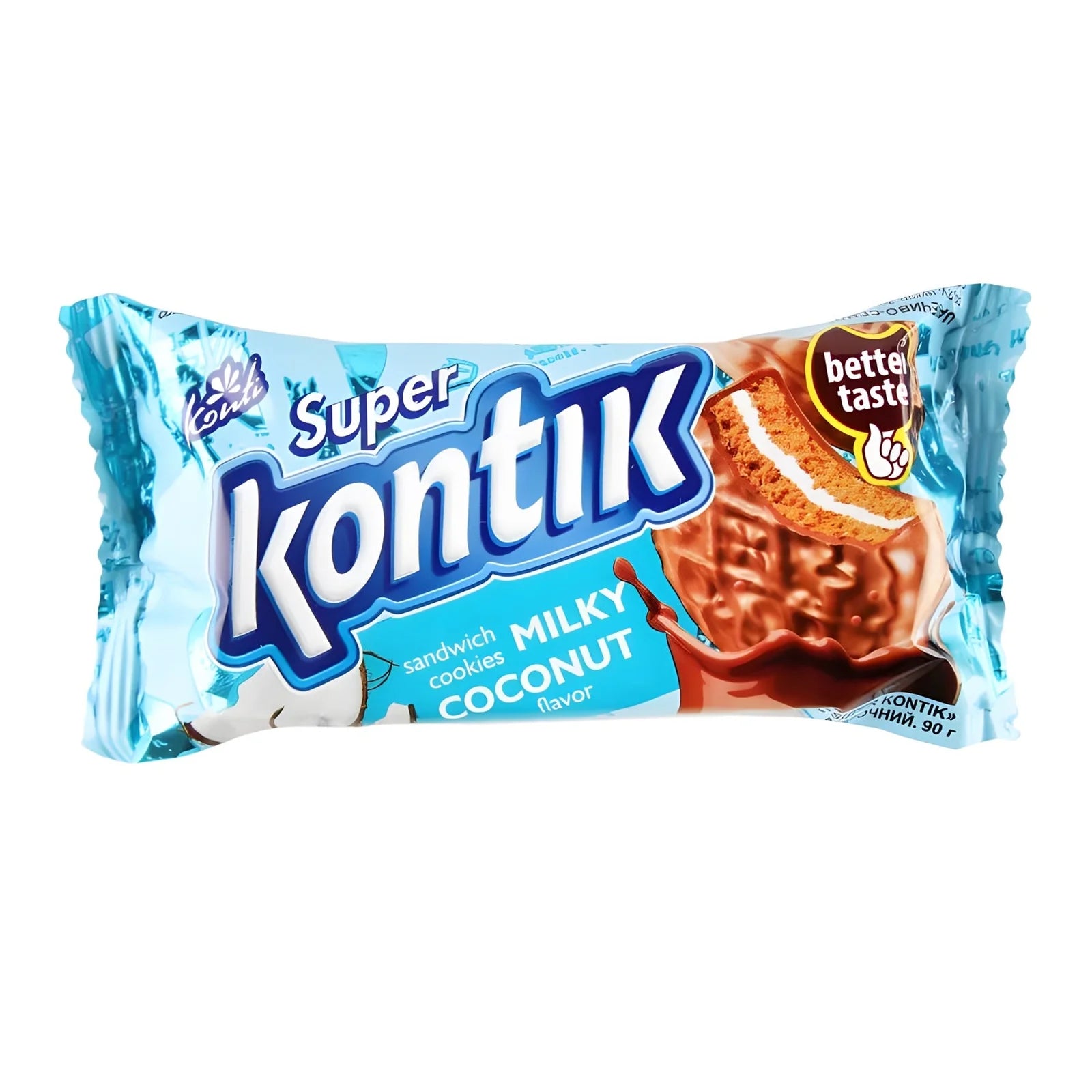 Печиво SUPER KONTIK молочне з кокосом 90 г