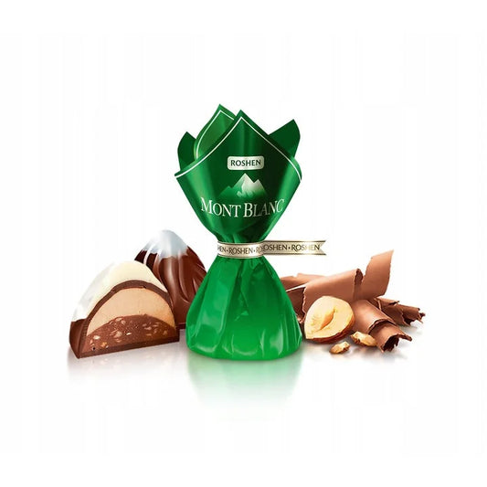 Cukierki Roshen “Mont Blanc” z orzechami luz - Cukierki i Draże