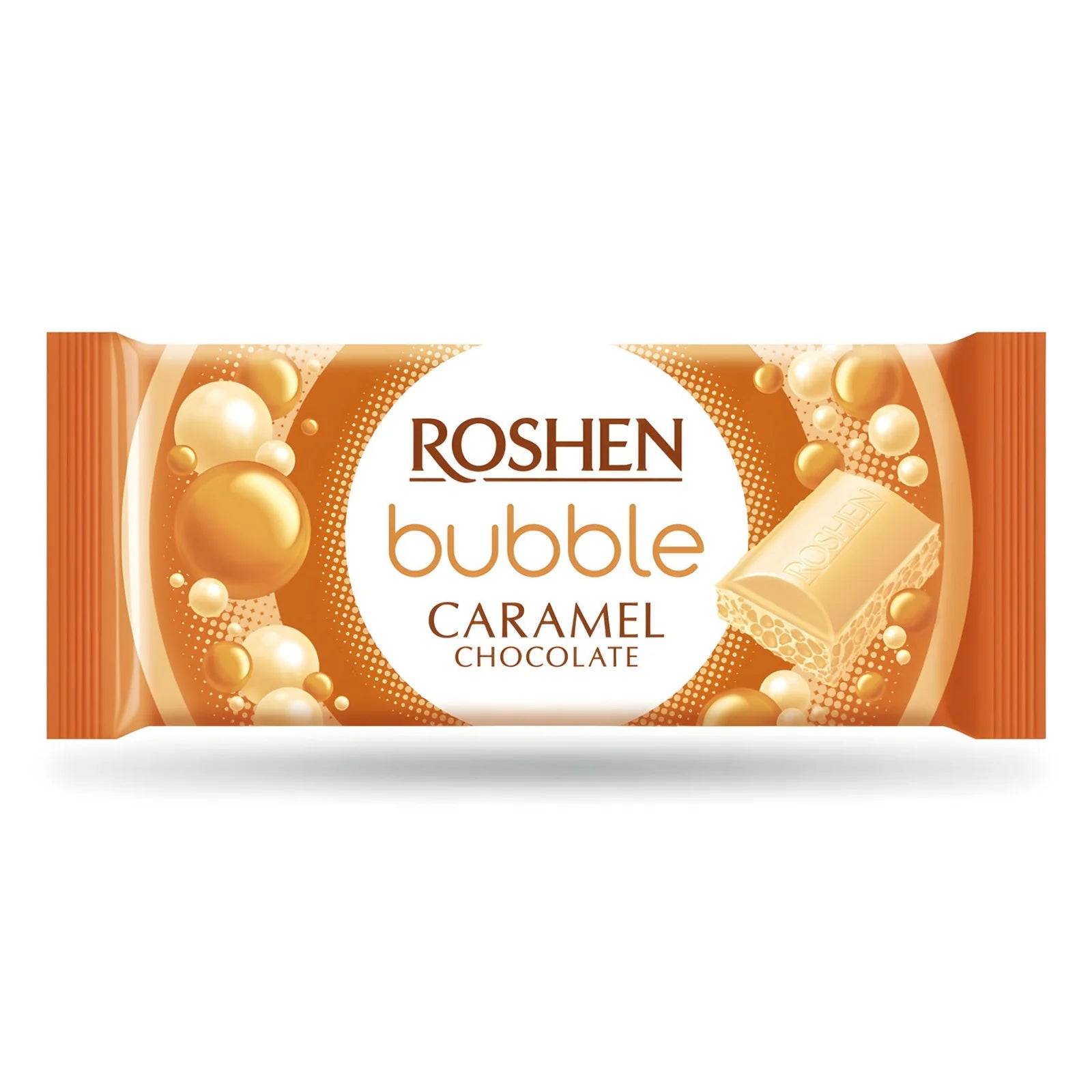 Карамельний шоколад Roshen з бульбашками, 80 г