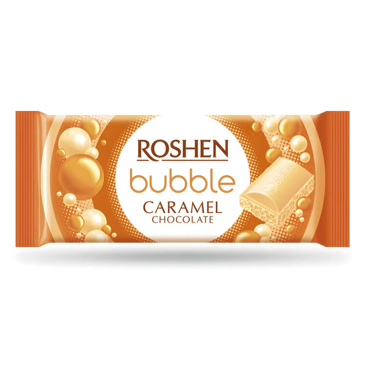 Карамельний шоколад Roshen з бульбашками, 80 г