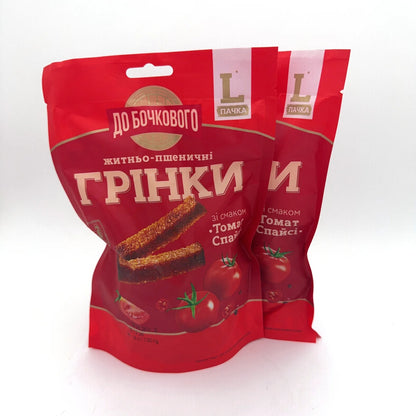 Grzanki żytnio-pszenne "Do boczkowogo" o smaku tomato spicy, 130 g