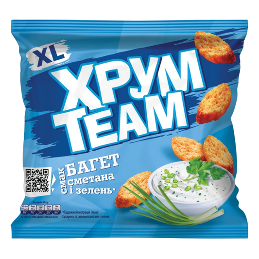 Sucharki o smaku śmietany i ziół „Bagietka” TM "ChrumTeam" 90 g
