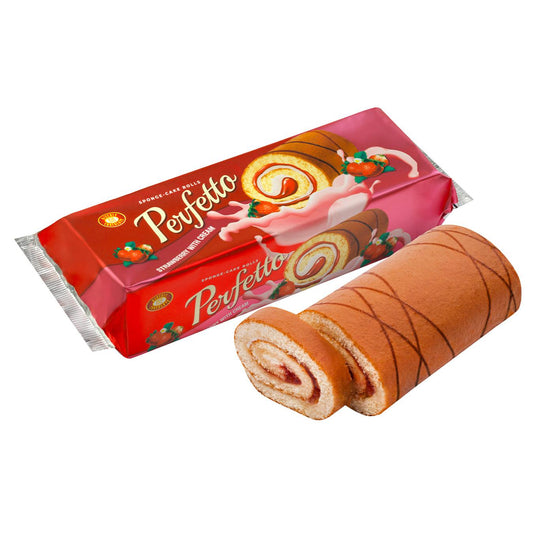 Rolada biszkopt PERFETTO z nadz truskaw. i krem 290g