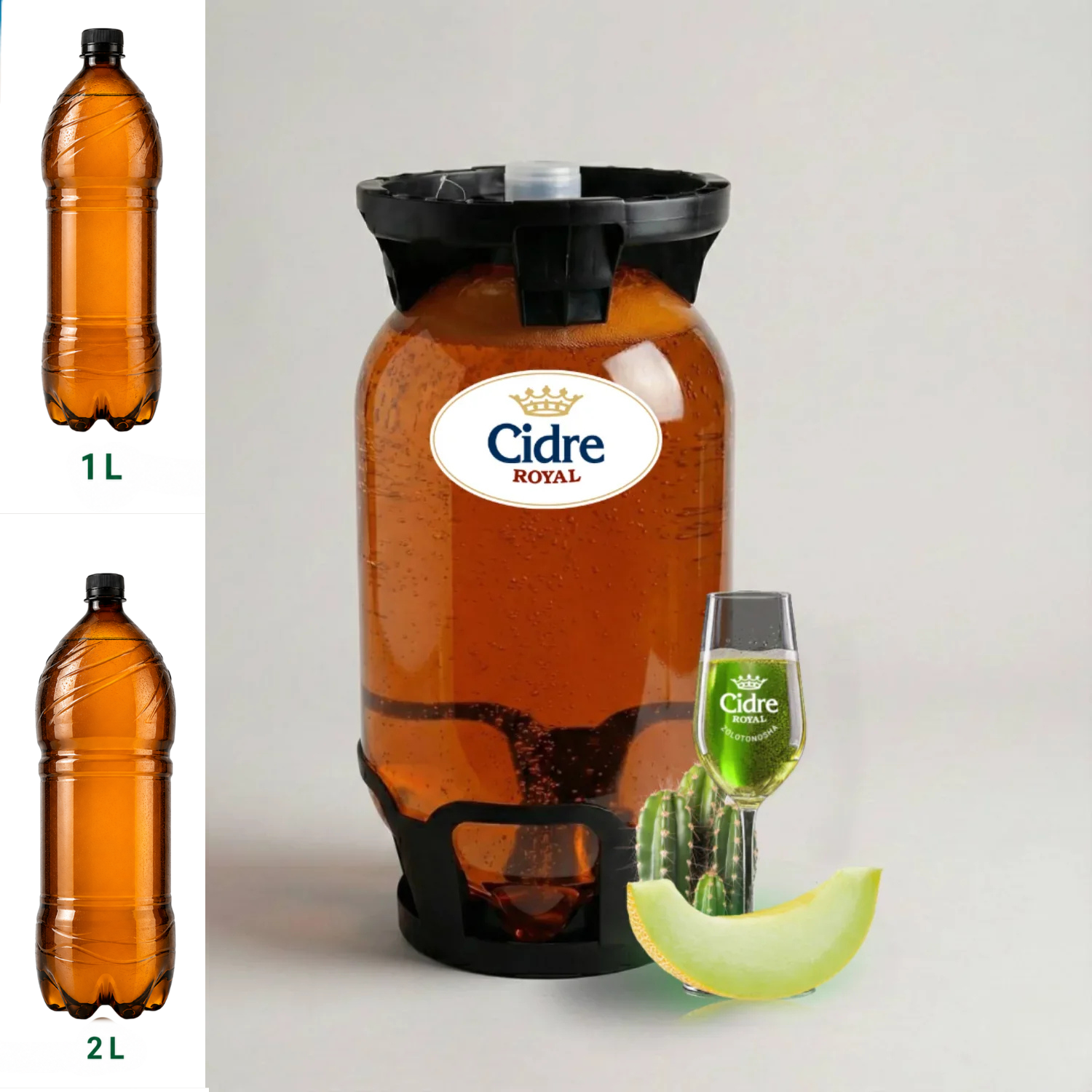 Cydr zwykły słodki "Melon z kaktusem" 5%, KEG