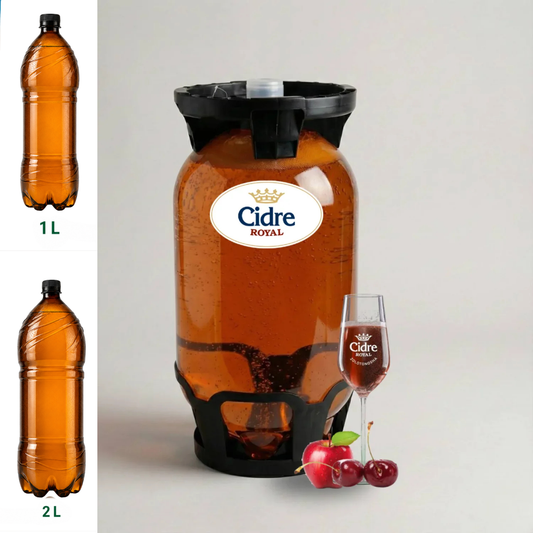 Cydr zwykły słodki  "Jabłko z wiśnią " 5%, KEG