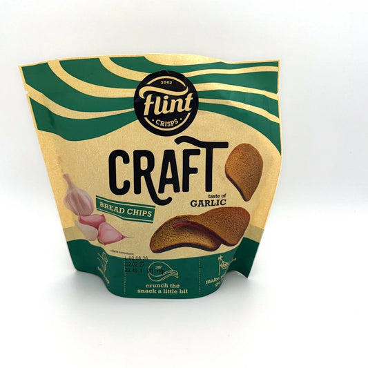 Грінки житньо-пшеничні хвилясті зі смаком часнику "Flint Craft Grenki" 90 г