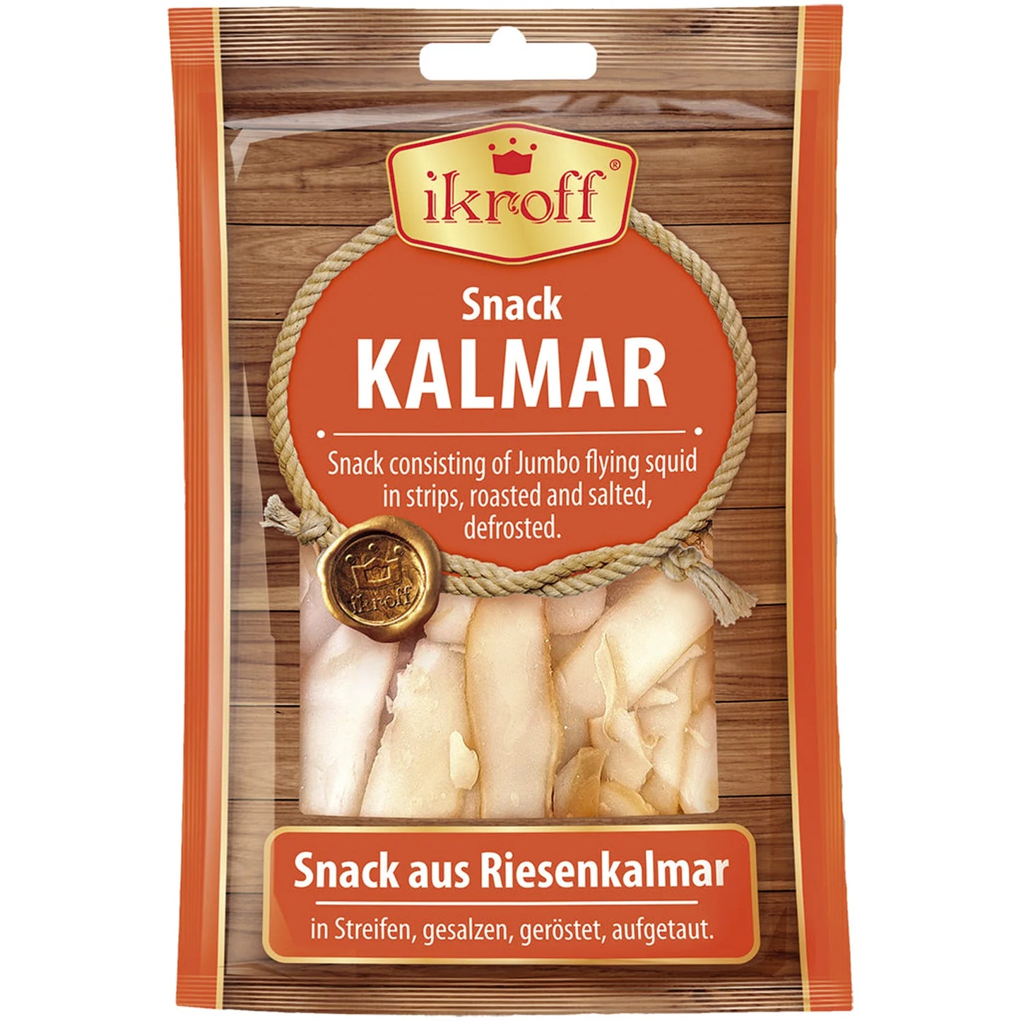 Kalamarnica wędzona paski snack 36g Ikrof
