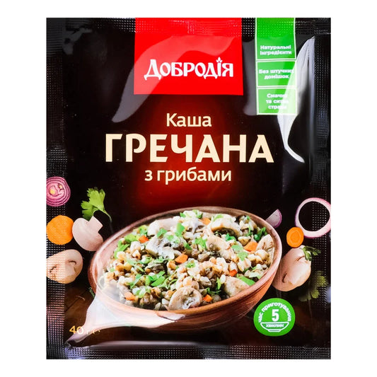 Kasza Dobrodija gryczana z grzybami 40g - Kaszy