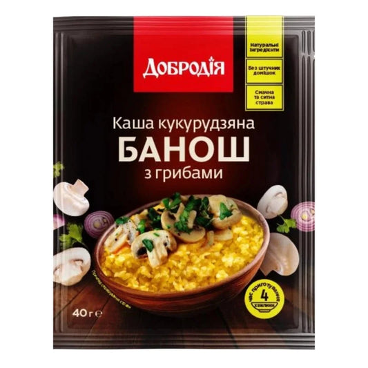 Kasza Dobrodija kukurydziana banosz z grzybami 40g - Kaszy