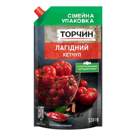 Кетчуп Delikatny Torczyn 520 г у пластиковій пляшці