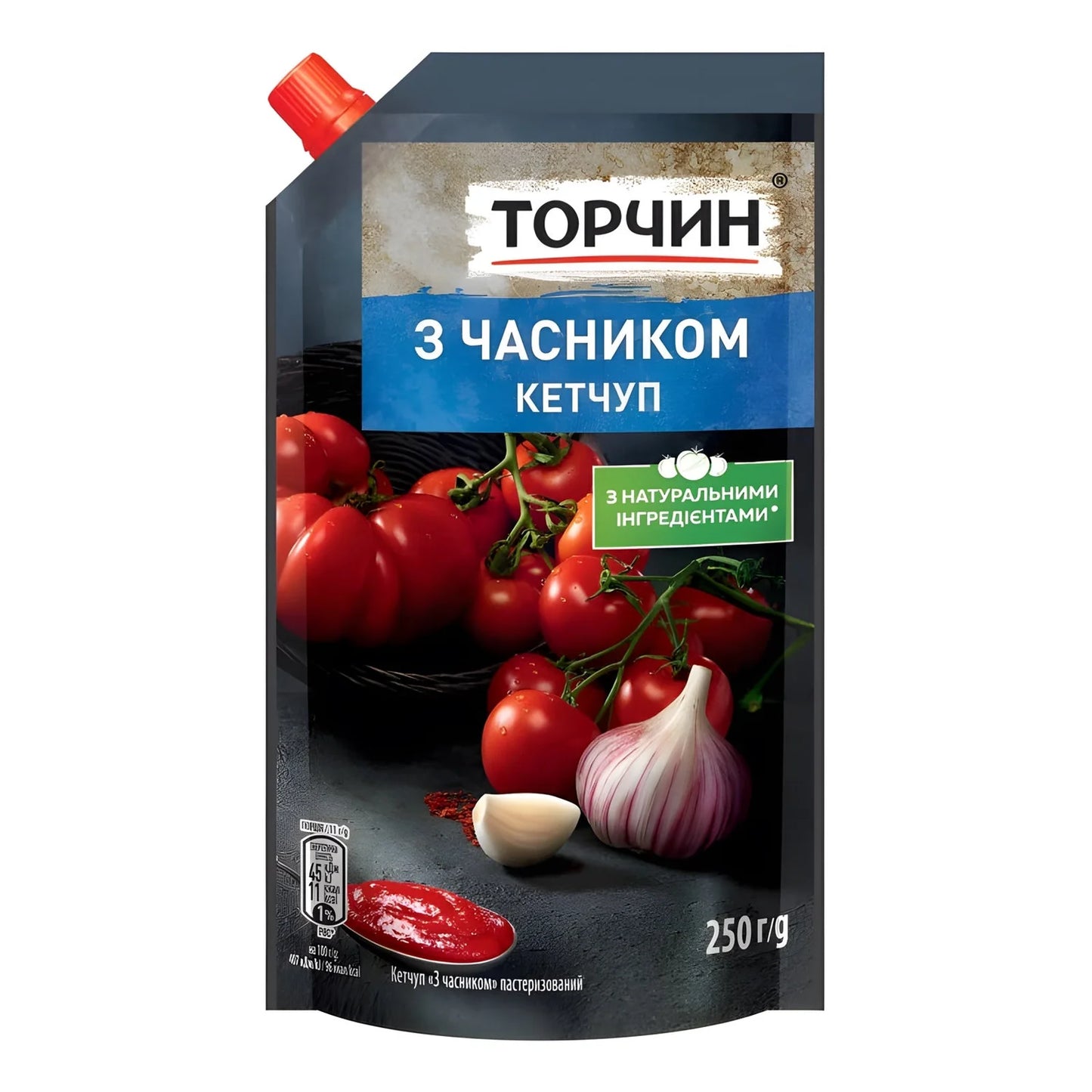 Кетчуп «Торчин» зі смаком часнику 250 г