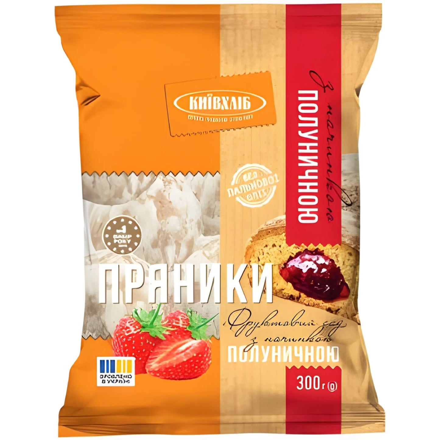 Київхліб Пряники "З полуничною начинкою" 300 г